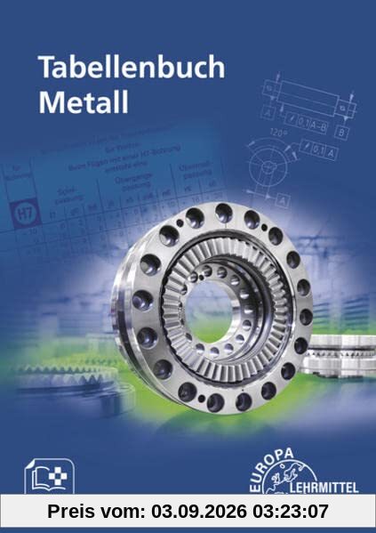 Tabellenbuch Metall: ohne Formelsammlung