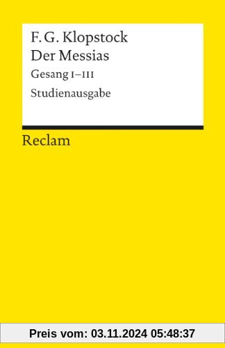 Der Messias: Gesang I - III.