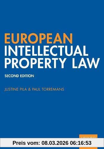 Justine Pila European Intellectual Property Law