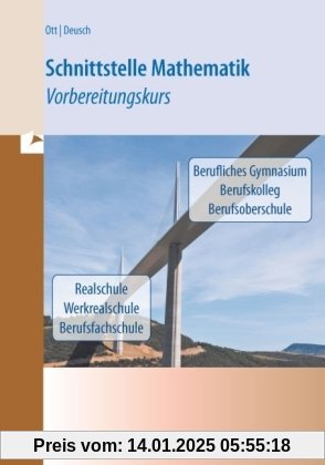 Schnittstelle Mathematik: Vorbereitungskurs