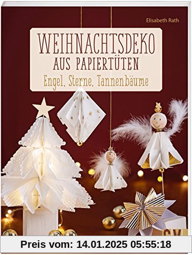 Weihnachtsdeko aus Papiertüten: Engel, Sterne, Tannenbäume