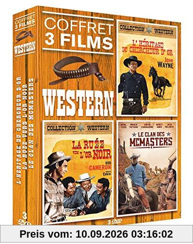 Coffret western, vol. 1, 3 films : l'héritage du chercheur d'or ; la ruée vers l'or noir ; le clan des mcmasters [FR Import]