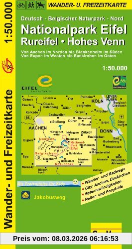 GeoMap Wanderkarte Naturpark Eifel Rureifel 1, 50 000