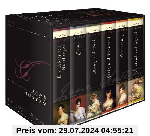 Jane Austen - Die großen Romane (6 Bände) Stolz und Vorurteil, Emma, Verstand und Gefühl, Überredung, Mansfield Park, Di