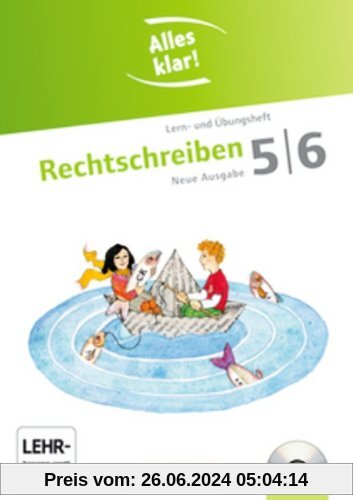 Alles klar! - Deutsch - Sekundarstufe I - Neue Ausgabe: 5./6. Schuljahr - Rechtschreiben: Lern- und Übungsheft mit beige
