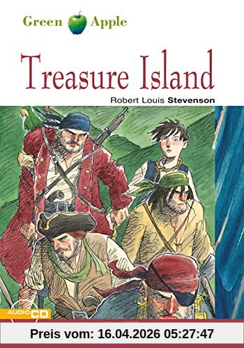 Treasure Island: Englische Lektüre für das 4. und 5. Lernjahr. Buch + Audio-CD (Green Apple)