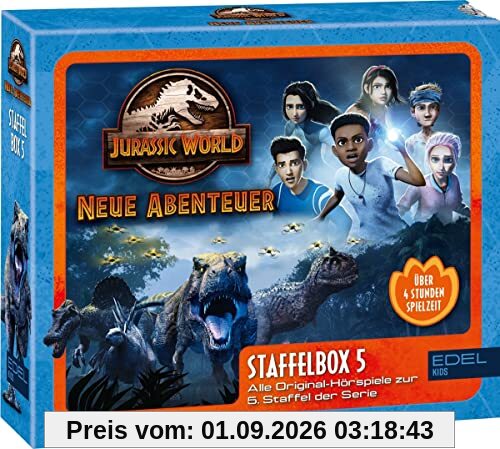 Jurassic World - Neue Abenteuer: Alle Original-Hörspiele zur 5. Staffel (Folge 38 - 49) - [Hörspiel-Staffelbox mit 3 CDs]