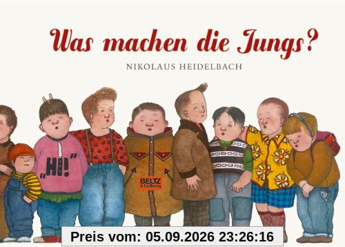 Was machen die Jungs?: Vierfarbiges Bilderbuch