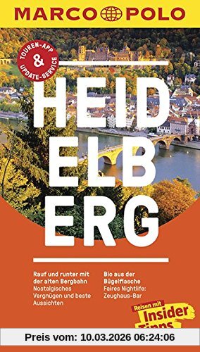 Christl Bootsma Marco Polo Reiseführer Heidelberg, Reisen Mit Insider-Tipps. Inklusive Kostenloser Touren-App & Update-Service
