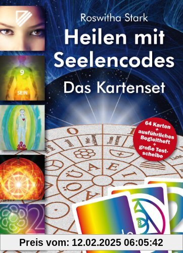 Heilen mit Seelencodes. Das Kartenset: Persönliche Heilbilder aus Symbolen, Zahlen, Wörtern und Farben erstellen