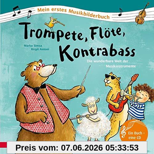Trompete, Flöte, Kontrabass: Die wunderbare Welt der Musikinstrumente (Mein erstes Musikbilderbuch)
