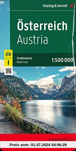 Österreich, Straßenkarte 1:500.000, freytag & berndt (freytag & berndt Auto + Freizeitkarten)