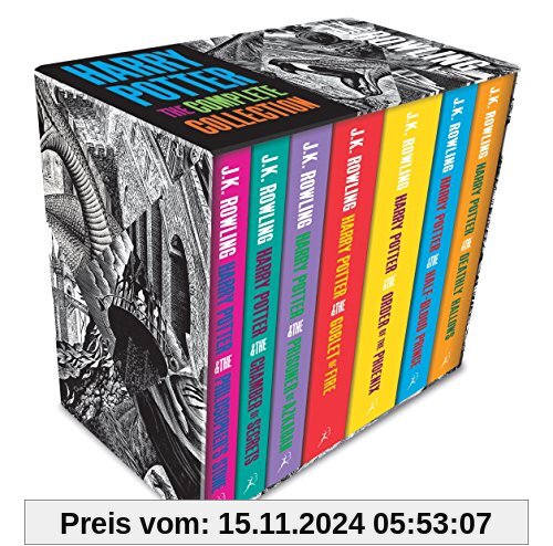 Harry Potter Boxed Set: The Complete Collection Adult Paperback: Contains: Philosopher's Stone / Chamber of Secrets / Pr