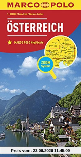 Collectif Marco Polo Länderkarte Österreich 1, 300 000 (Marco Polo Länderkarten)