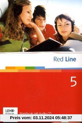 Red Line. Unterrichtswerk für Realschulen: Red Line 5. Unterrichtswerk für Realschulen. Workbook mit Audio-CD und Lernso