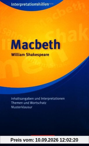 Cornelsen Senior English Library - Fiction: Ab 11. Schuljahr - Macbeth: Interpretationshilfe: Inhaltsangaben und Interpretationen - Themen und ... Themen und Wortschatz, Musterklausuren
