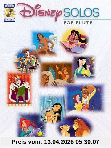 Disney Solos (Flute) Flt Book/Cd