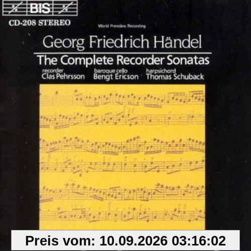 Händel: Blockflötensonaten 1-6