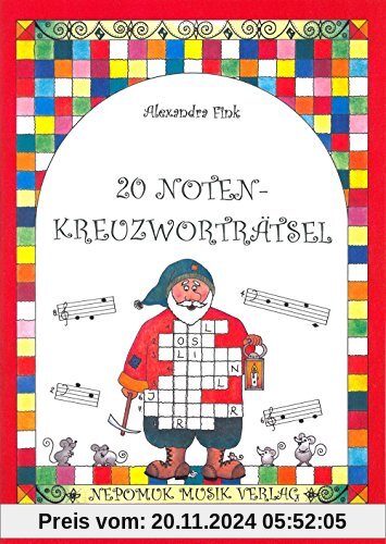 20 Noten-Kreuzworträtsel - Rätselhefte zum Ausfüllen von Noten-Kreuzworträsteln Heft 1 (MN 12065)