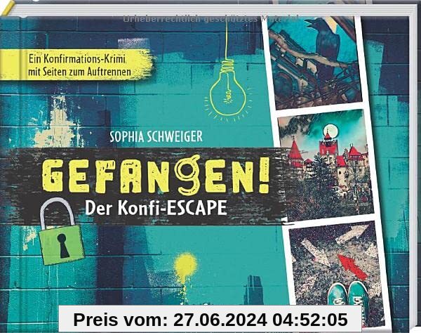 Gefangen! - Der Konfi-Escape: Ein Konfirmations-Krimi mit Seiten zum Auftrennen