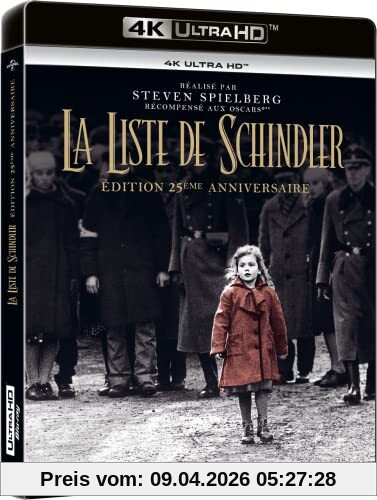 La liste de schindler 4k ultra hd [Blu-ray] [FR Import]