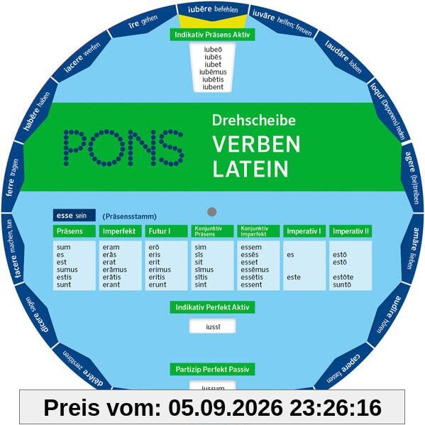 PONS Drehscheibe Verben Latein: Unregelmäßige Verben schnell nachschauen