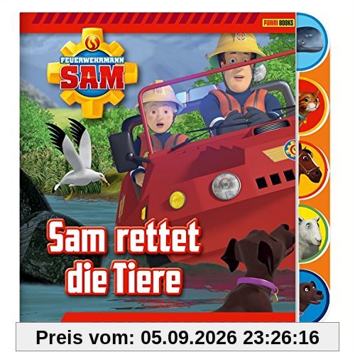 Feuerwehrmann Sam Pappbilderbuch: Sam rettet die Tiere