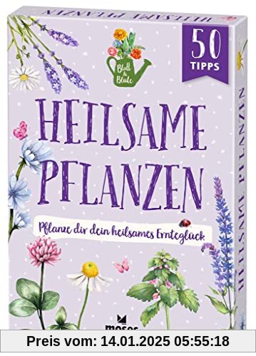 moses. Blatt & Blüte Heilsame Pflanzen – Pflanze dir dein heilsames Ernteglück, 50 Karten mit Tipps rund um Heilpflanzen