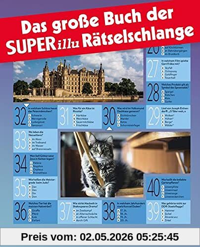 Das große Buch der SUPERillu-Rätselschlange: Kniffliges Kult-Quiz für Ratefüchse