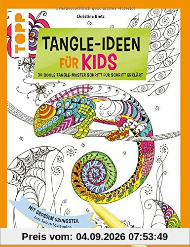 Tangle-Ideen für Kids: 30 coole Tangle-Muster Schritt für Schritt erklärt