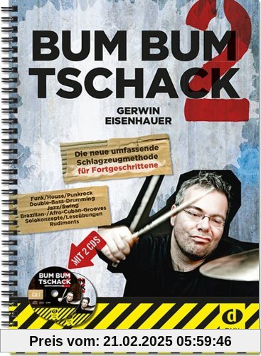 Bum Bum Tschack 2 - Die Schlagzeugmethode für Fortgeschrittene inkl 2 CDs