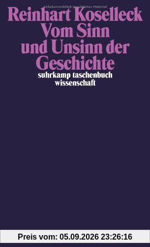 Vom Sinn und Unsinn der Geschichte: Aufsätze und Vorträge aus vier Jahrzehnten (suhrkamp taschenbuch wissenschaft)