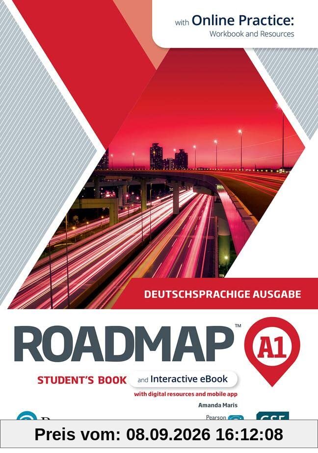 Roadmap A1 German edition Students' Book and eBook, with Online Practice, Digital Resources & Mobile App