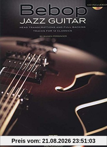 Various Bebop Jazz Guitar Head Transcriptions Backing Tracks Gtr Tab Bk/Cd (Book & Cd)