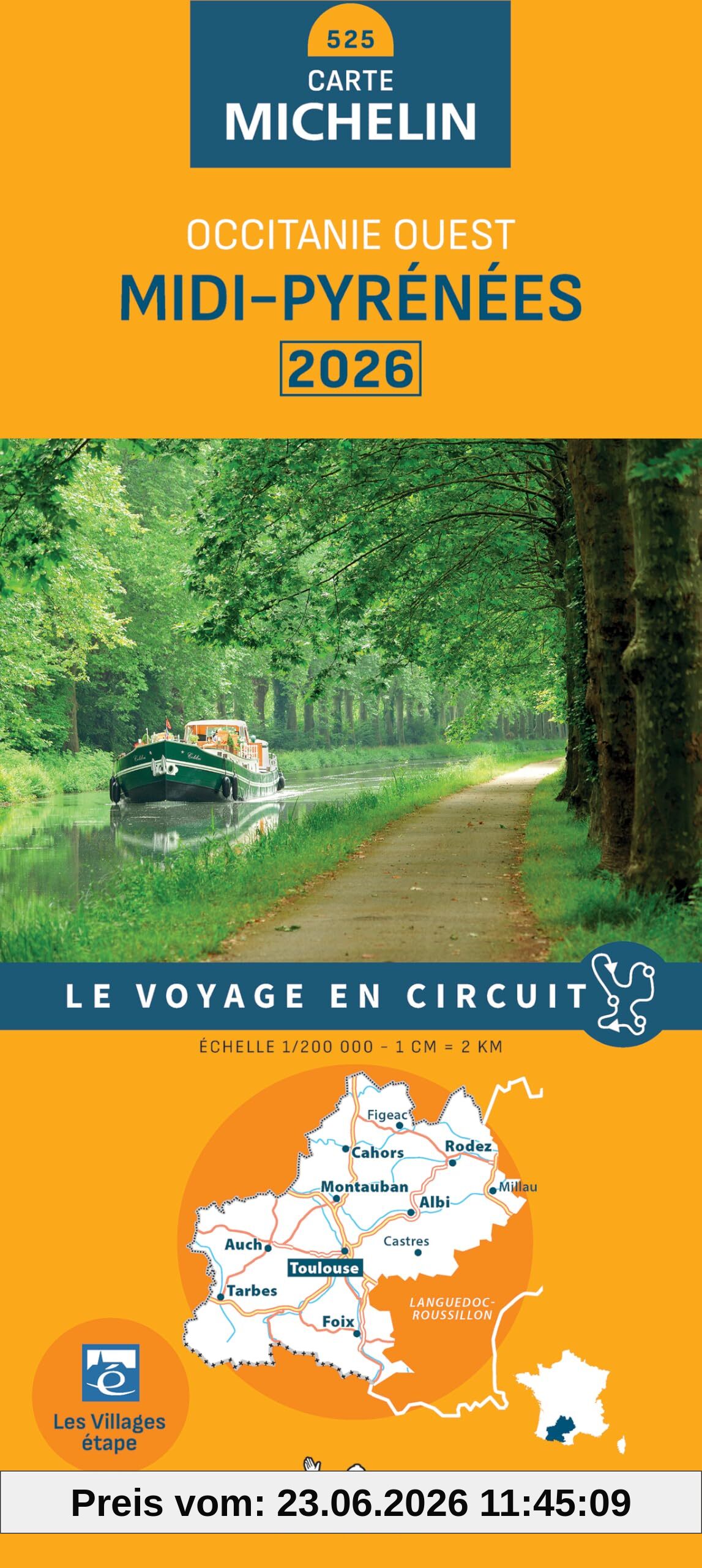 unbekannt Midi-Pyrénées, Occitaine Ouest , Le Voyage En Circuit (Michelin Régional, 525)