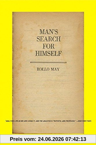 Rollo May Man's Search For Himself