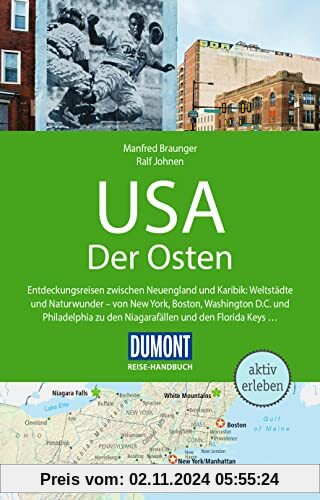 DuMont Reise-Handbuch Reiseführer USA, Der Osten: mit Extra-Reisekarte