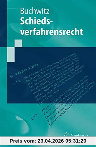 Schiedsverfahrensrecht (Springer-Lehrbuch)