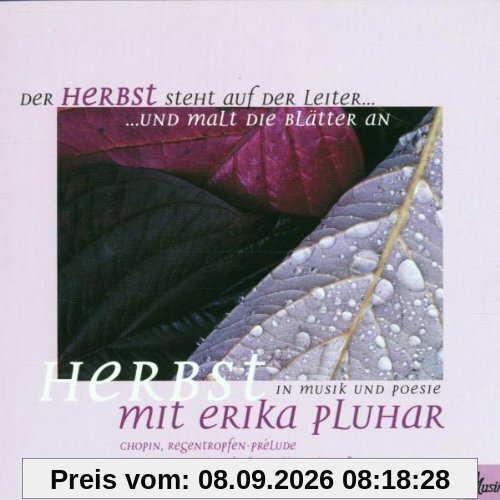 Der Herbst steht auf der Leiter und malt die Blätter bunt