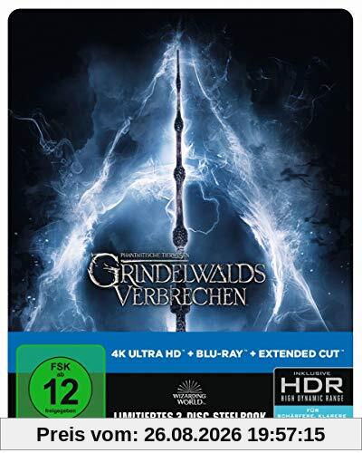 Phantastische Tierwesen: Grindelwalds Verbrechen 4K UHD + 2D Steelbook [Blu-ray] [Limited Edition]