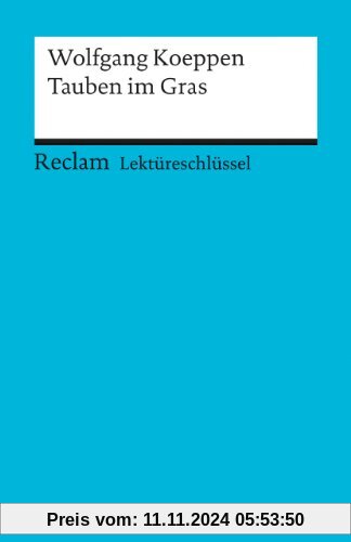 Lektüreschlüssel: Tauben im Gras