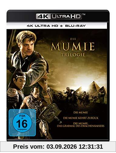 Die Mumie Trilogie - Die Mumie / Die Mumie kehrt zurück / Die Mumie: Das Grabmal des Drachenkaisers (3 4K Ultra HD) (+ 3 Blu-rays)
