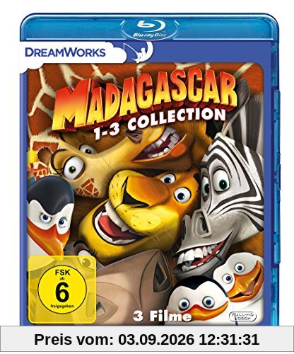 Madagascar 1-3 [Blu-ray]