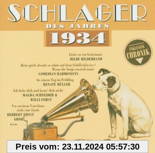 Schlager des Jahres 1934