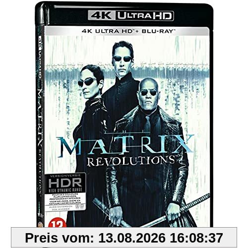 Matrix révolutions 4k Ultra HD [Blu-Ray]