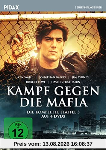 Kampf gegen die Mafia, Staffel 3 (Wiseguy) / Weitere 22 Folgen der preisgekrönten Krimiserie mit Ken Wahl (Pidax Serien-Klassiker) [4 DVDs]
