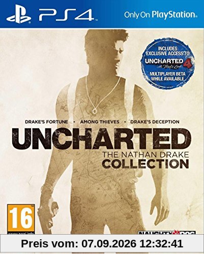 Uncharted N.Drake Coll. PS4 PEGI inkl. Uncharted 4 MP Beta (Ex Trilogie)