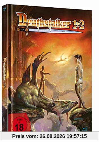Deathstalker 1+2 - Limited Mediabook - Cover A (555 Stück, durchnummeriert) [Blu-ray]