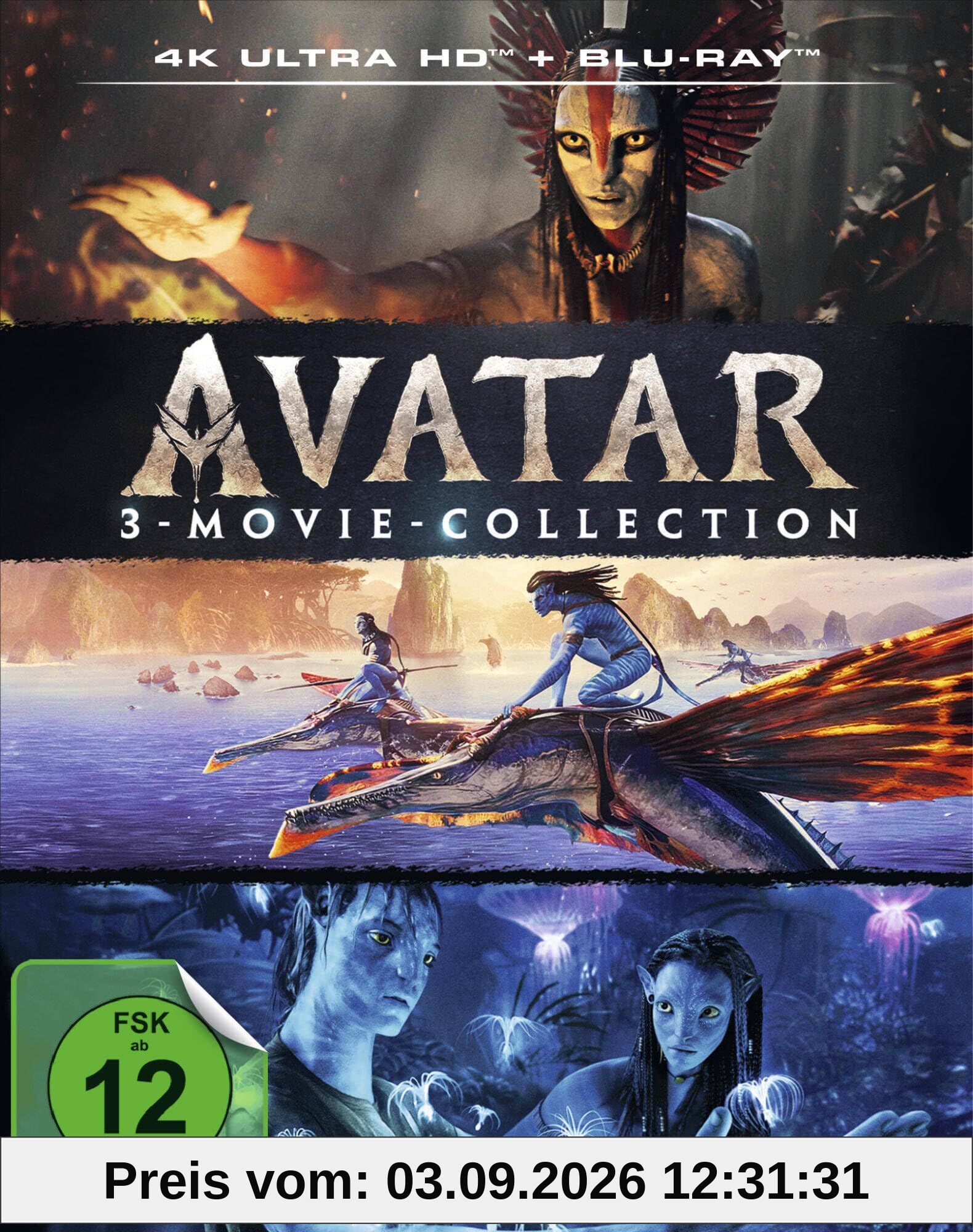 Avatar 3-Movie-Collection. UHD + Blu-ray