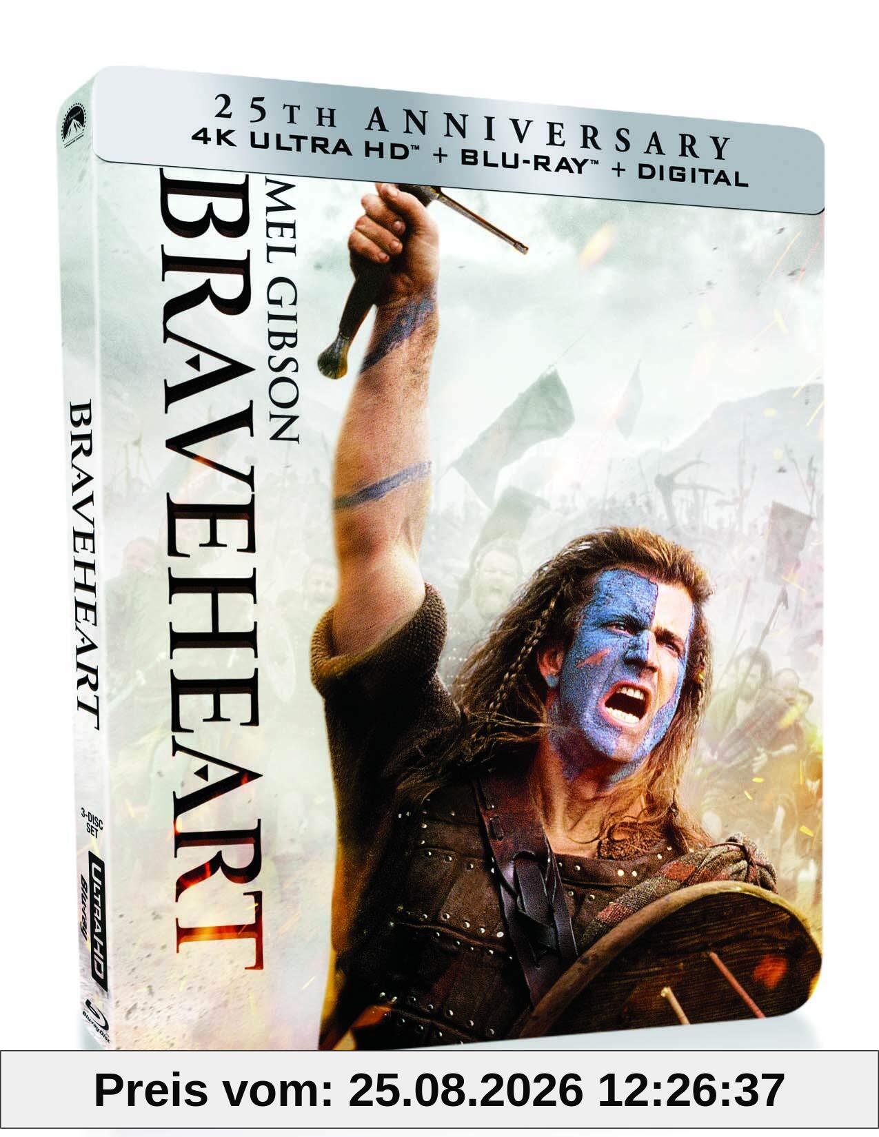Braveheart - Limited Steelbook Edition (Import 4K UHD + Blu-ray + Digital)
